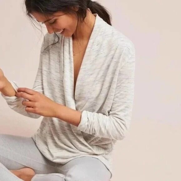 Anthropologie Saturday Sunday XS Elsa Marled Stripe Sweater - Picture 1 of 5